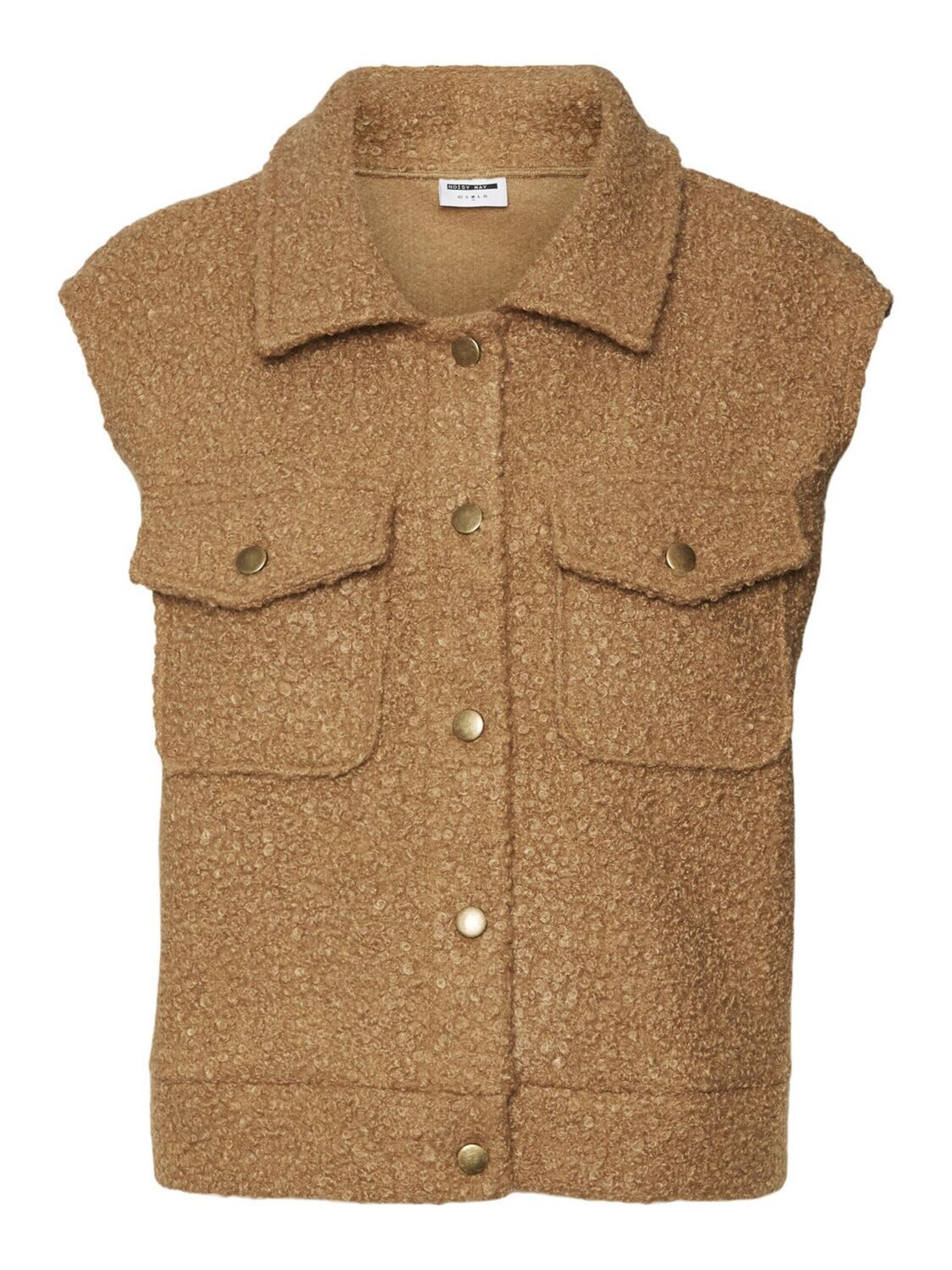 Noisy May NMHINNY S/L BOUCLE VEST Tigers Eye 27023741