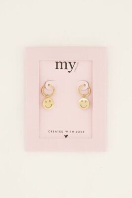 My Jewellery Earring smiley goud MJ07139