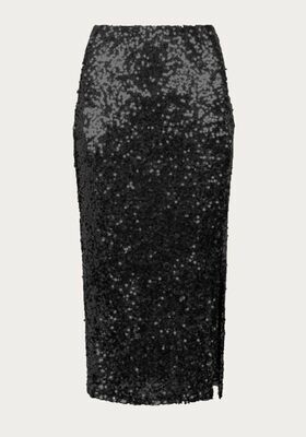 Ambika rok met palletten zwart 4008