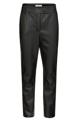 YaYa Faux leather trousers zwart 01-309023-211