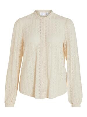 VILA VICHIKKA LACE L/S SHIRT- NOOS Birch 14082977