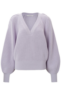 YaYa V-neck sweater ls ORCHID PETAL PURPLE 01-000171-301