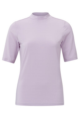 YaYa Soft high neck t-shirt with ha ORCHID PETAL PURPLE 01-719018-301