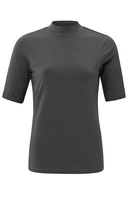 YaYa Soft high neck t-shirt with ha PEARL BLUE 01-719018-301