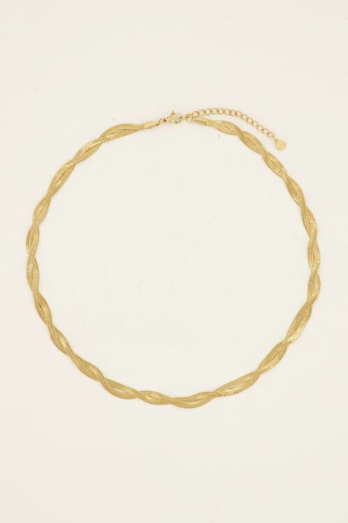 My Jewellery Necklace braided chain goud MJ07695