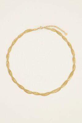 My Jewellery Necklace braided chain goud MJ07695
