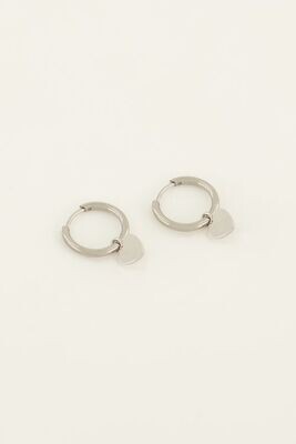 My Jewellery Earring with heart zilver MJ07889