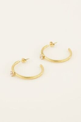 My Jewellery Earring with diamond goud MJ07713