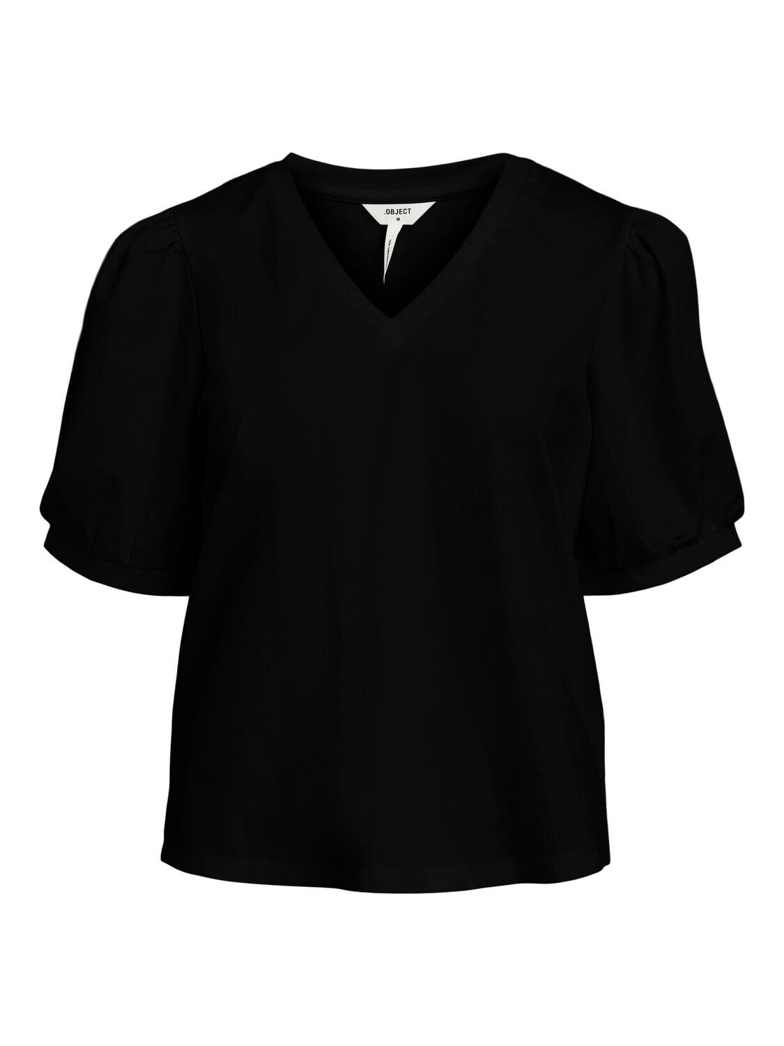 Object OBJCAROLINE S/S TOP NOOS Black 23041624