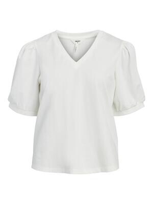 Object OBJCAROLINE S/S TOP NOOS Cloud Dancer 23041624