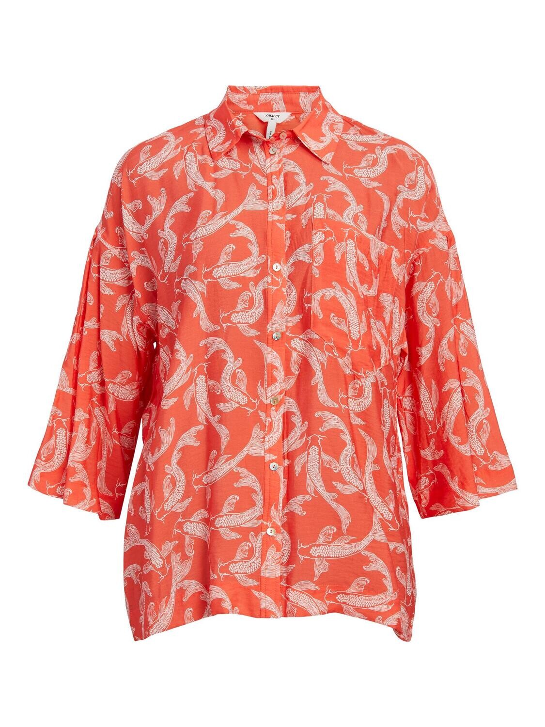 Object OBJRIO 3/4 SHIRT 125 Hot Coral/Animal 23041172