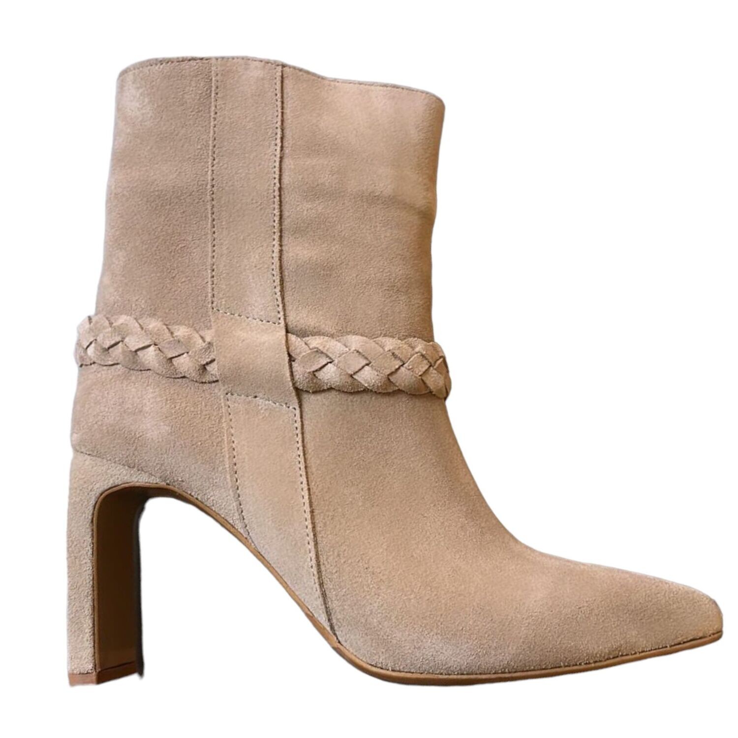 Babouche Lifestyle Enkellaars met hak beige 1353-2
