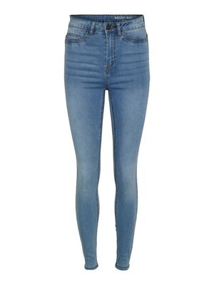 Noisy May NMCALLIE HW SKINNY JEANS VI059LB NO: Light Blue Denim 27010813
