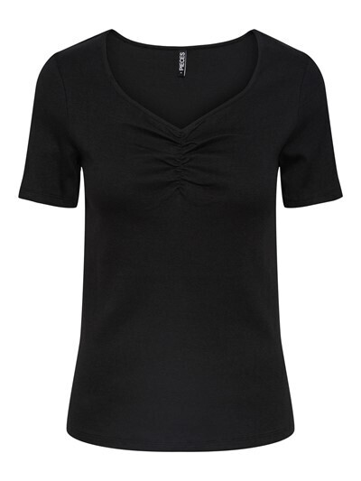 Pieces PCTANIA SS TOP NOOS BC Black 17135430