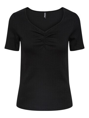 Pieces PCTANIA SS TOP NOOS BC Black 17135430