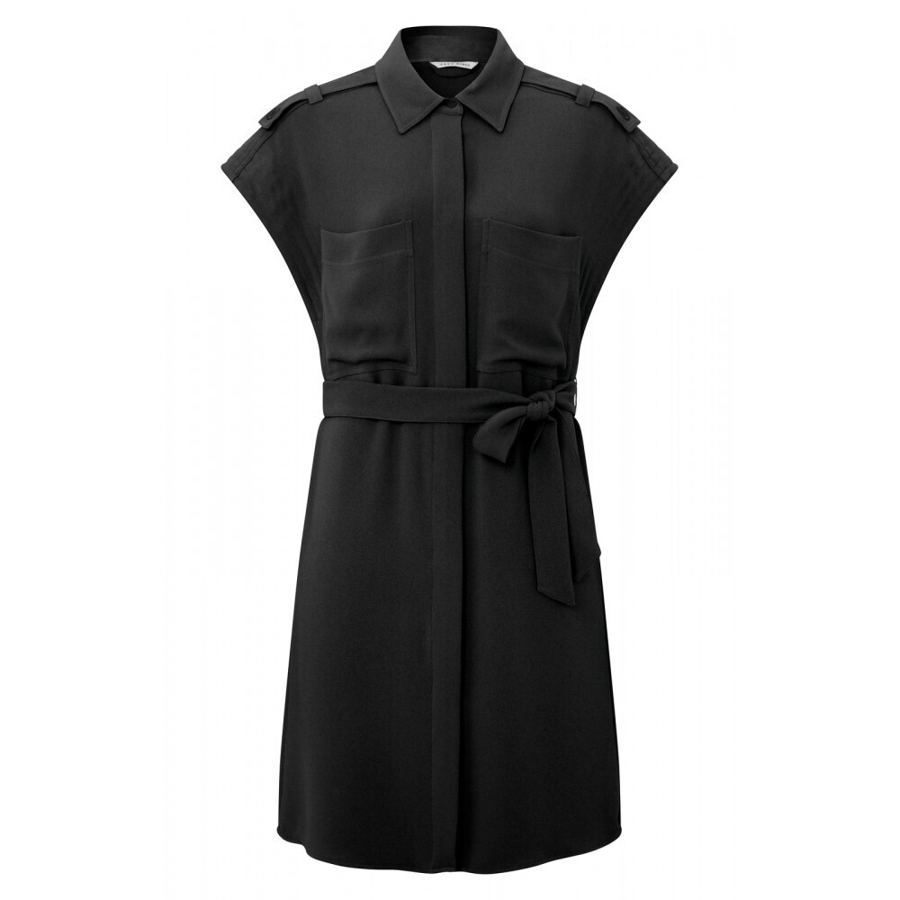 YaYa Sleeveless dress with pockets BEAUTY BLACK 01-601043-303
