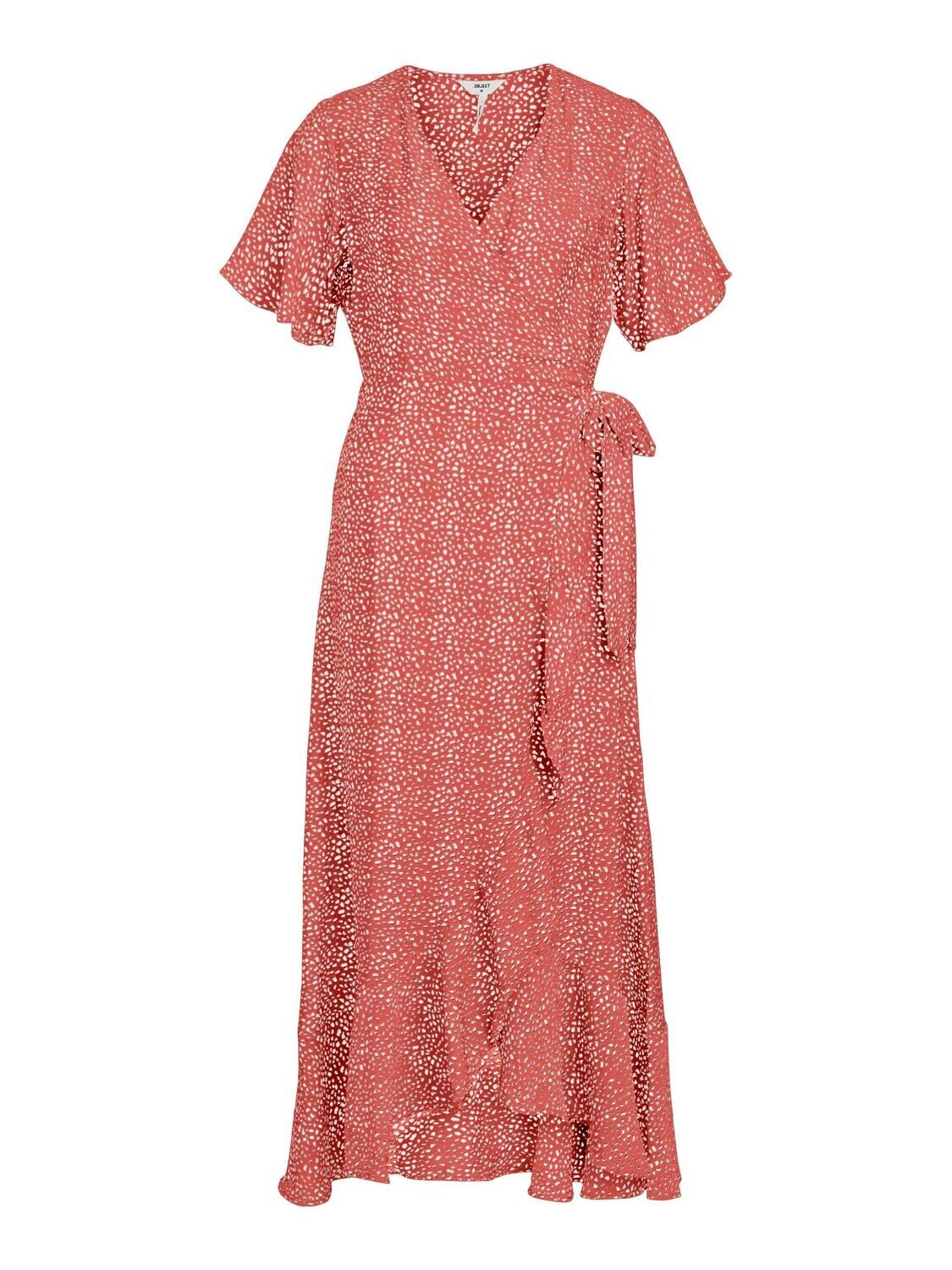 Object OBJLEONORA SEL S/S WRAP LONG DRESS : 290677001 23041619