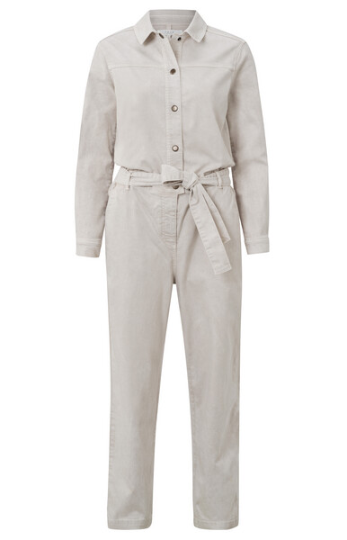 YaYa Colored denim jumpsuit with be MOONBEAM SAND 01-341002-304