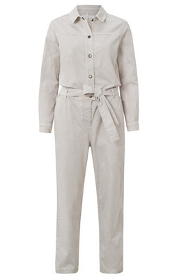 YaYa Colored denim jumpsuit with be MOONBEAM SAND 01-341002-304