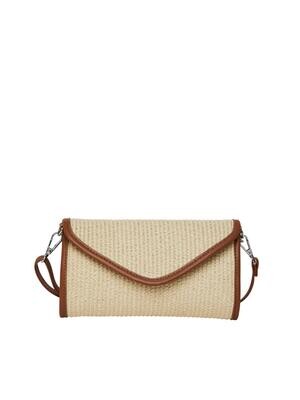 Pieces PCLISA STRAW CROSS BODY Nature/COGNAC 17140309