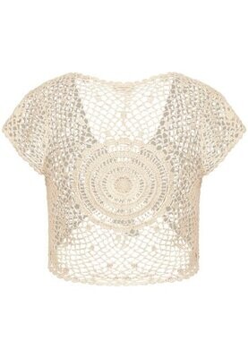 Sisters Point Usma - ss vest cream 16146