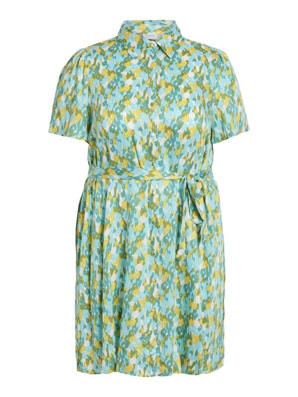 Bestseller Vila VICORBA S/S SHIRT DRESS/SU/CUR Cloud Dancer/JAVA 14085260