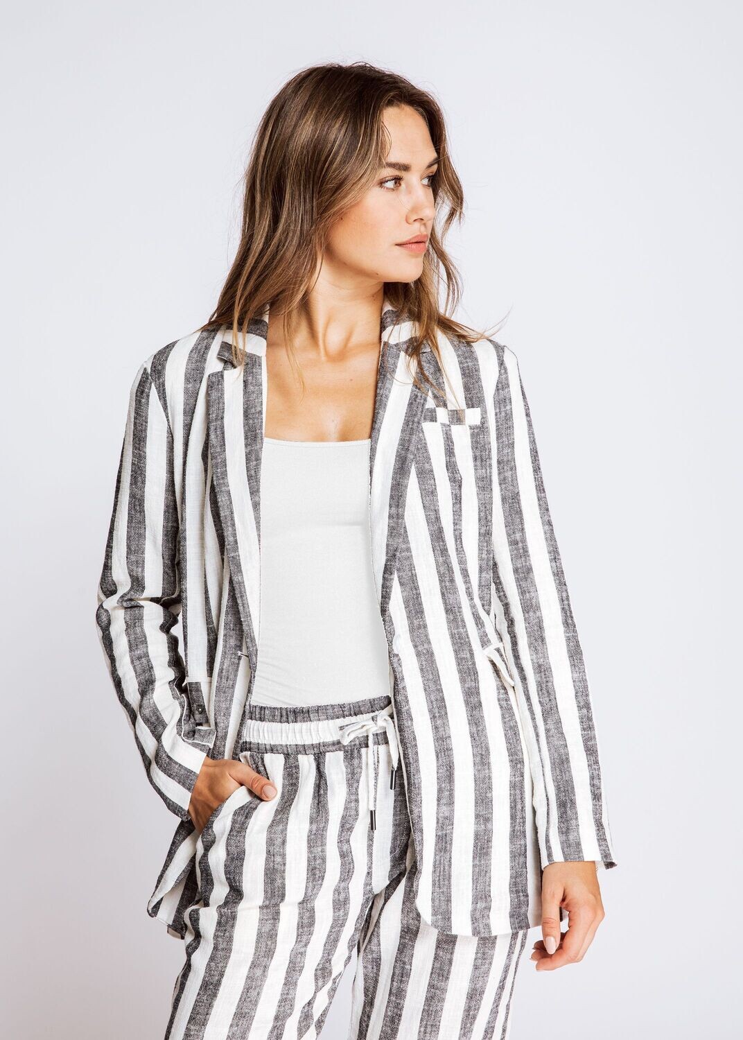 ZHRILL Ellie black/white blazer stripe ZB223716-R-N1292