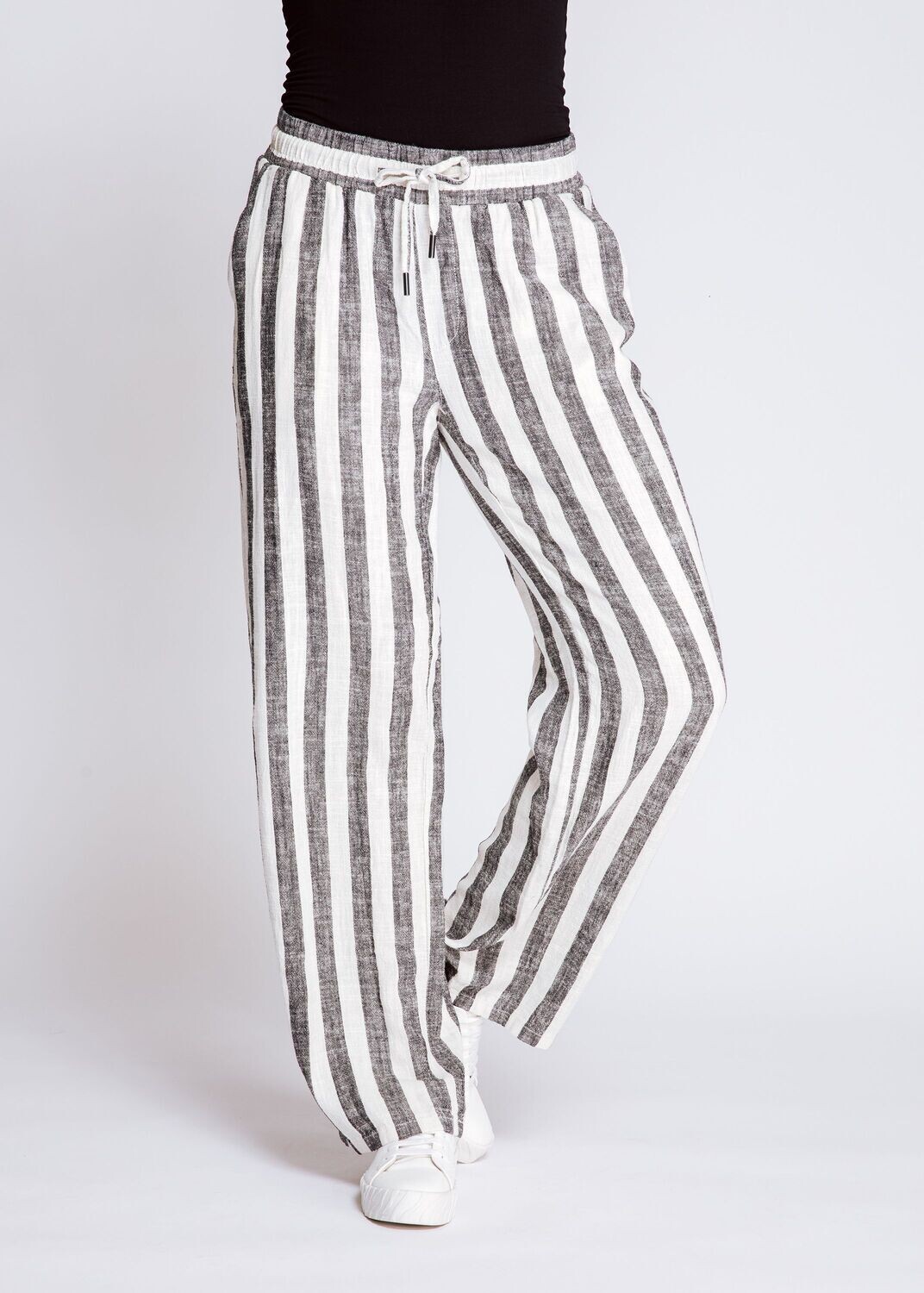 ZHRILL Isla black/white pantalon stripe N223718-R-N1292