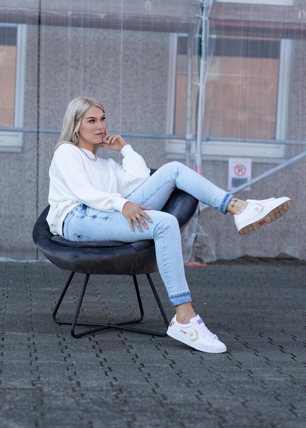 ZHRILL Luana white sweater white ZS223833-L-T3093