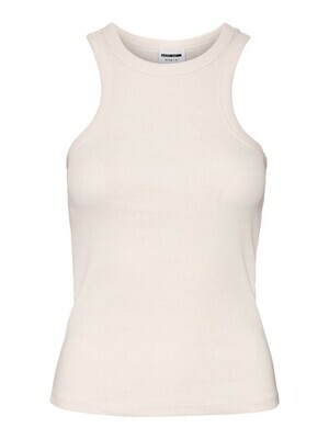 Noisy May NMMAYA S/L HALTER NECK TOP NOOS Eggnog 27020871