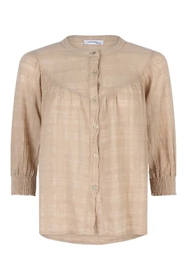 Ambika Blouse Met lurex Draad beige 5096-B
