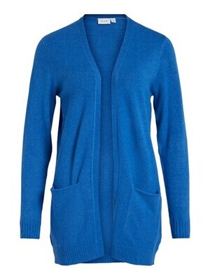 VILA VIRIL L/S  OPEN KNIT CARDIGAN-NOOS Lapis Blue/DARK MELA 14044041