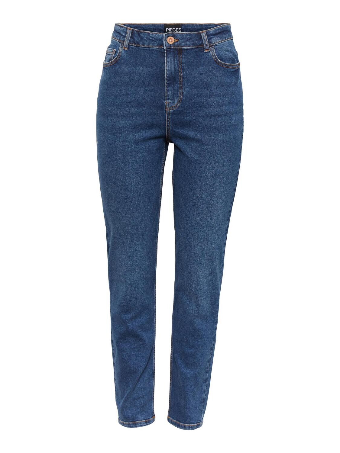 Pieces PCKESIA MOM HW ANK JNS DB327-VI NOO: Dark Blue Denim 17102087