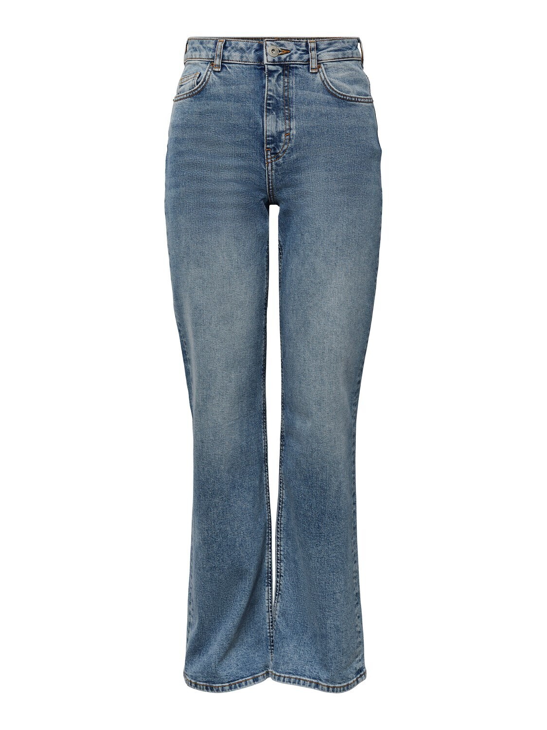 Pieces PCHOLLY HW WIDE JEANS MB NOOS BC Medium Blue Denim 17122102