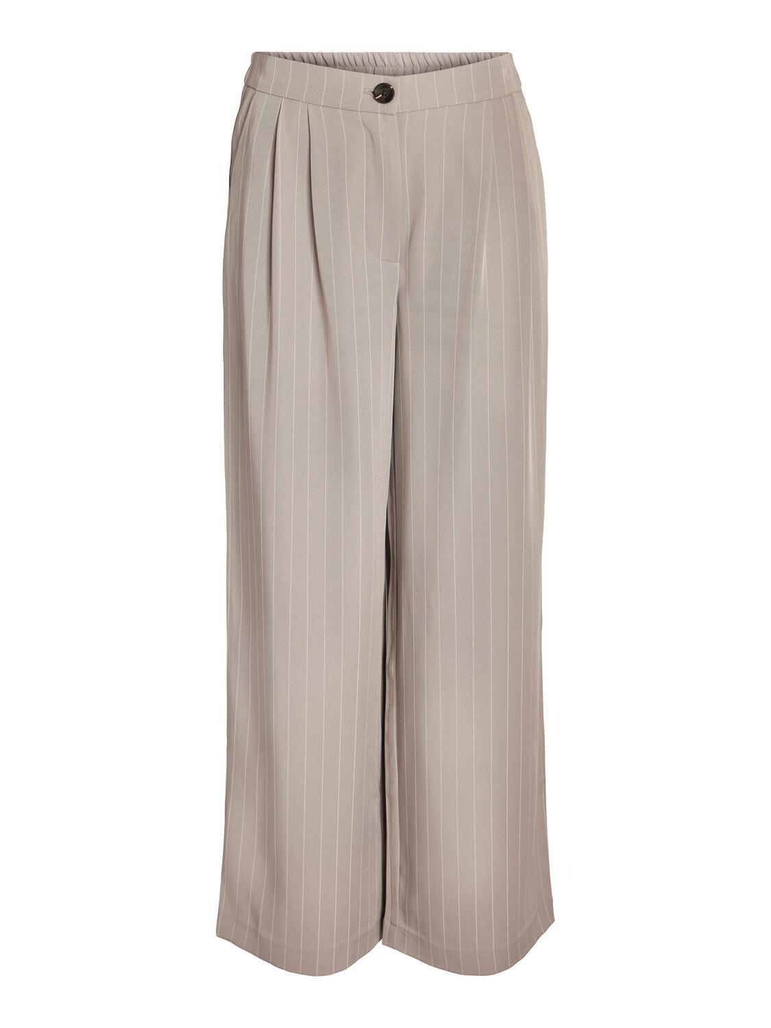Noisy May NMVERA NW WIDE LEG PANT FWD Light Grey Melange/W 27026850