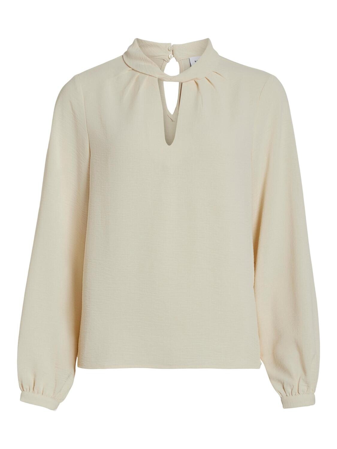 VILA VISURASHIL HIGH NECK L/S TOP Birch 14088697