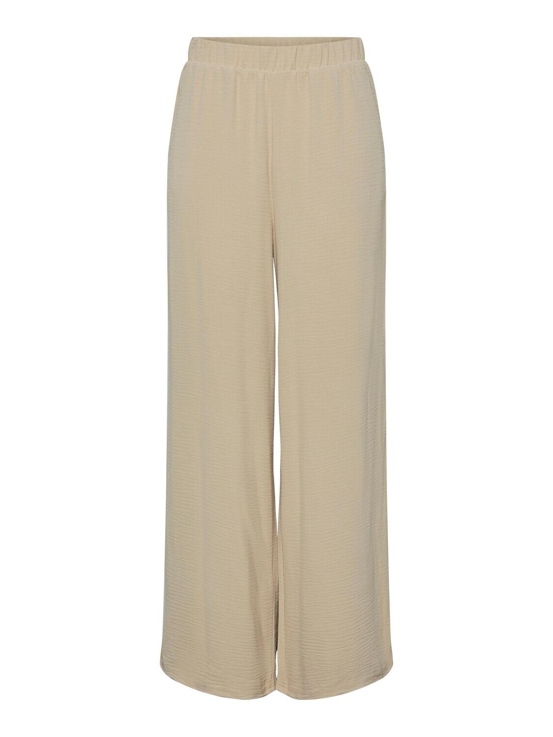 Pieces PCFLORE HW WIDE PANTS White Pepper 17141881