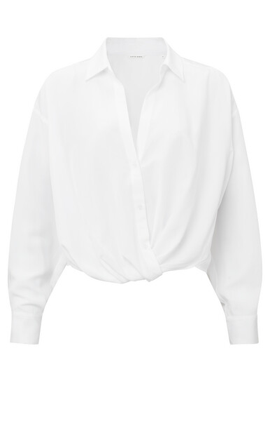 YaYa Asymetrical blouse PURE WHITE 01-701104-307