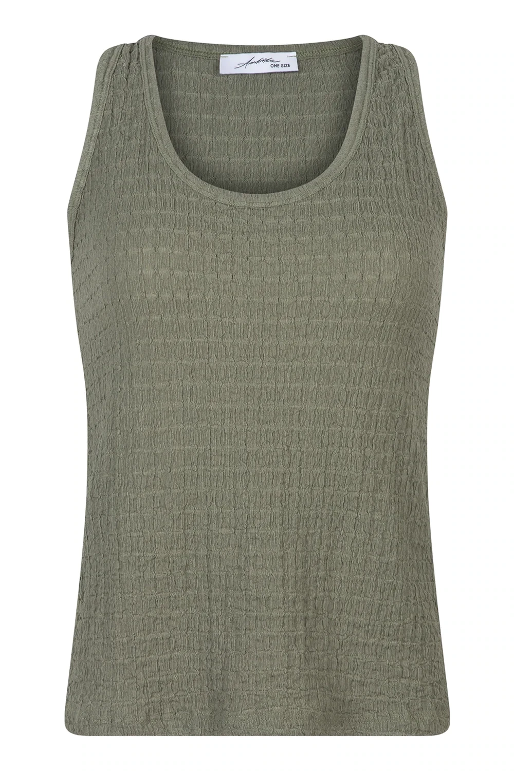 Ambika Tanktop ribbel groen 093T57