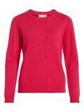 VILA VIRIL L/S O-NECK KNIT TOP-NOOS Love Potion/MELANGE 14054177