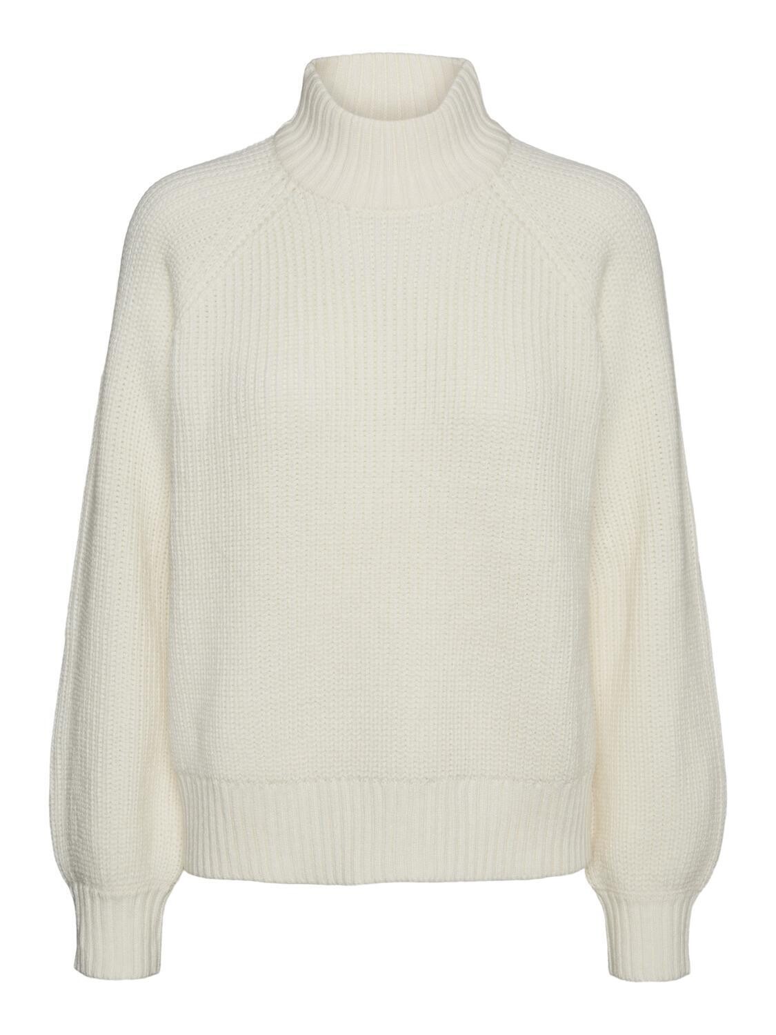 Noisy May NMTIMMY L/S HIGHNECK KNIT NOOS Sugar Swizzle 27017053