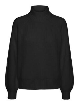 Noisy May NMTIMMY L/S HIGHNECK KNIT NOOS Black 27017053