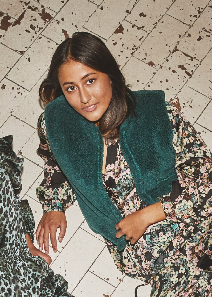 Sisters Point teddy gilet pine Guca-vest