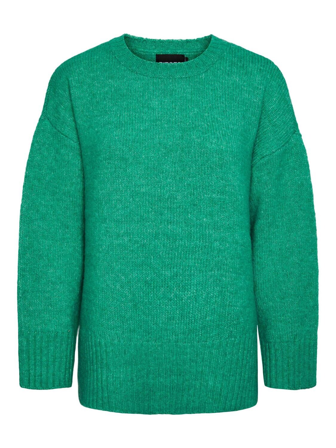 Pieces PCNANCY LS LOOSE O-NECK KNIT NOOS B: Mint 17139846
