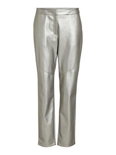 VILA VIPEN RW COATED PU PANT Silver 14090197