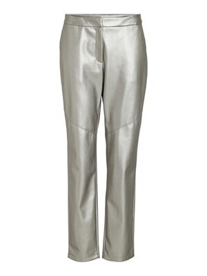 VILA VIPEN RW COATED PU PANT Silver 14090197