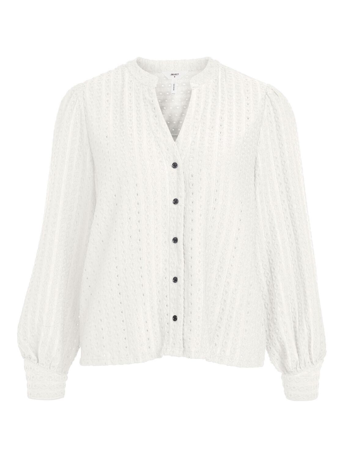 Object OBJFEODORA MARIKA NEW SHIRT E AW FA: Cloud Dancer 23044385