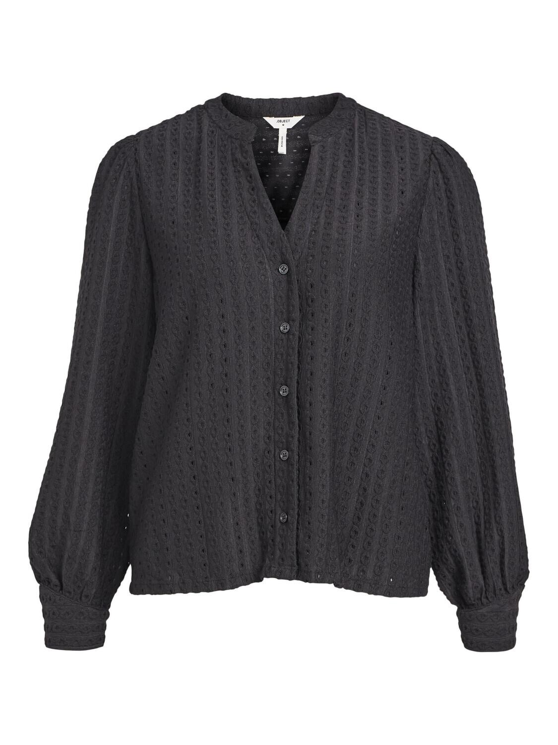 Object OBJFEODORA MARIKA NEW SHIRT E AW FA: Black 23044385