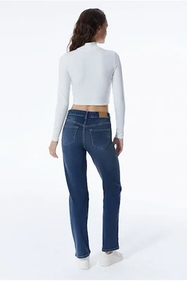 Cup of Joe denim high waist straight Dark Blue Kylie