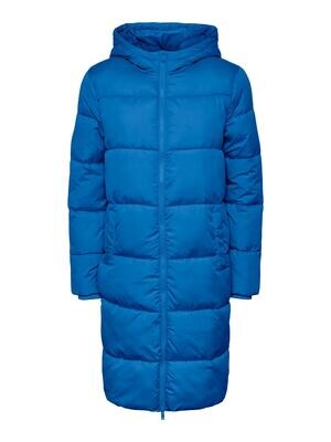 Pieces PCBEE NEW LONG PUFFER JACKET BC French Blue 17115627